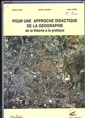 Couverture du produit · Pour une approche didactique de la géographie