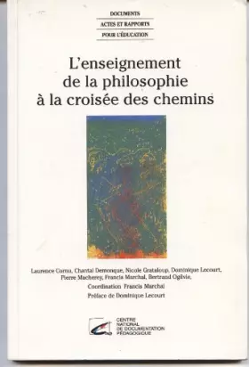 Couverture du produit · L'enseignement de la philosophie à la croisée des chemins