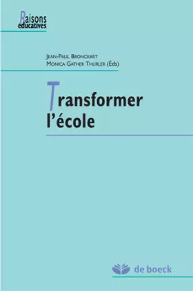 Couverture du produit · Transformer l'école