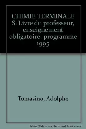 Couverture du produit · Chimie, terminale S, professeur