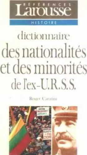 Couverture du produit · Dictionnaire des nationalités et des minorités de l'ex-U.R.S.S.