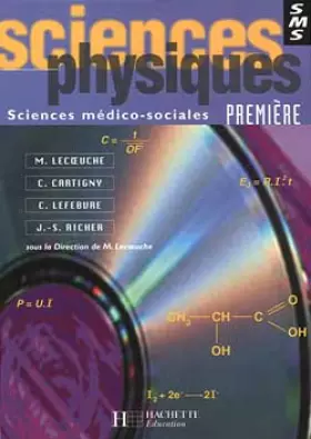 Couverture du produit · Sciences physiques, 1re SMS. Livre de l'élève
