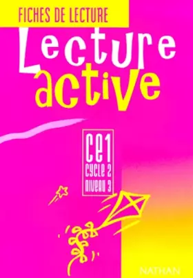 Couverture du produit · Lecture active, CE1, élève