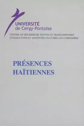 Couverture du produit · Presences Haitiennes