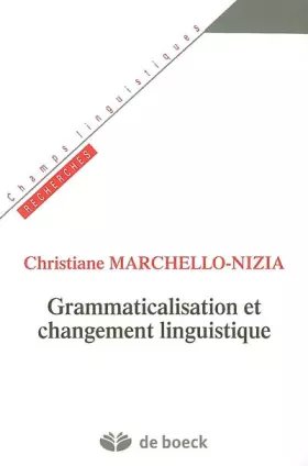Couverture du produit · Grammaticalisation et changement linguistique