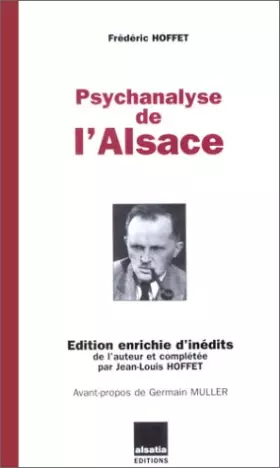 Couverture du produit · Psychanalyse de l'Alsace : texte de 1951