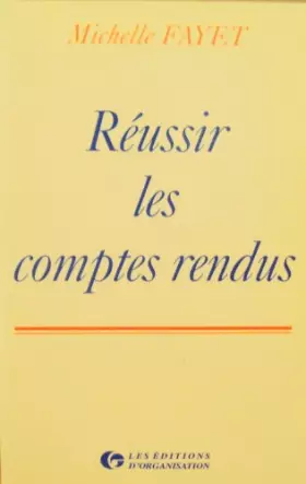 Couverture du produit · Réussir les comptes rendus