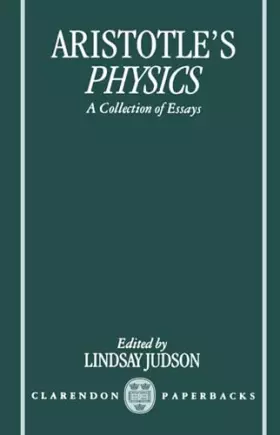 Couverture du produit · Aristotle's Physics: A Collection of Essays (Clarendon Aristotle)