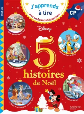 Couverture du produit · Disney - 5 histoires de Noël CP niveaux 1, 2, 3