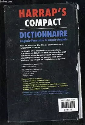 Couverture du produit · Harrap's Compact Dictionnaire Anglais-Fran�ais / F