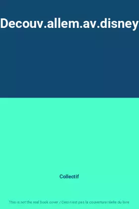 Couverture du produit · Decouv.allem.av.disney