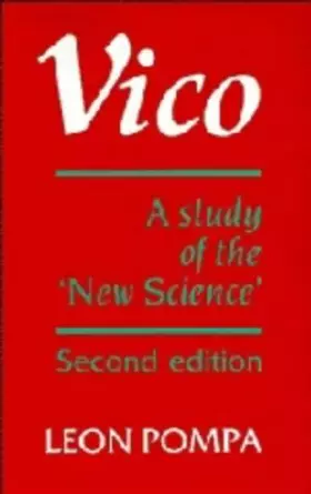 Couverture du produit · Vico: A Study of the 'New Science'