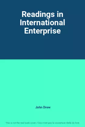Couverture du produit · Readings in International Enterprise