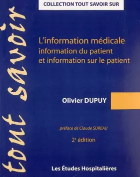 Couverture du produit · L'information médicale : information du patient et information sur le patient