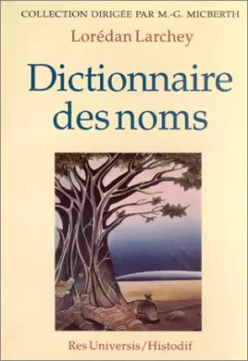 Couverture du produit · Dictionnaire des noms