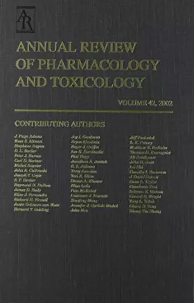 Couverture du produit · Annual Review of Pharmacology and Toxicology: 2002: 42 (Annual Review of Pharmacology & Toxicology)