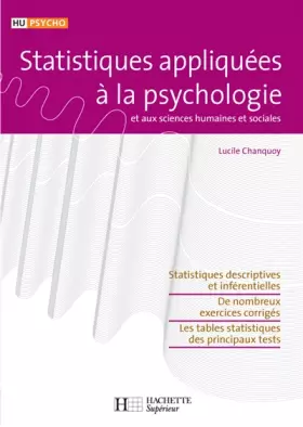 Couverture du produit · Statistiques appliquées à la psychologie et aux sciences humaines et sociales
