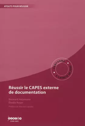 Couverture du produit · Réussir le CAPES externe de documentation