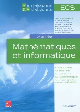Couverture du produit · Mathématiques et informatique ECS 1re année