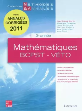 Couverture du produit · Mathématiques BCPST-Véto 2e année: Licences scientifiques