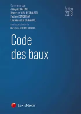 Couverture du produit · Code des baux 2018