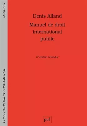 Couverture du produit · Manuel de droit international public