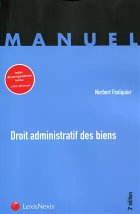 Couverture du produit · Droit administratif des biens