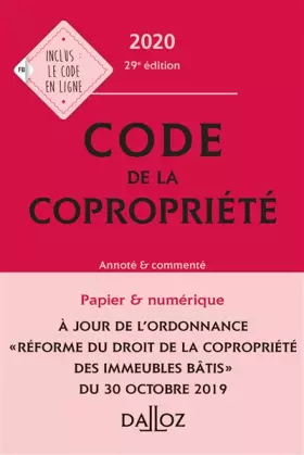 Couverture du produit · Code de la copropriété: Annoté & commenté