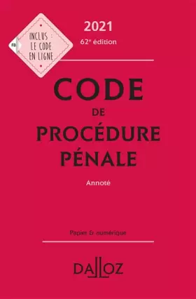 Couverture du produit · Code de procédure pénale annoté