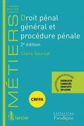 Couverture du produit · Droit pénal général et procédure pénale
