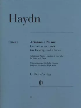 Couverture du produit · Arianna a Naxos, Cantata a voce sola für Gesang und Klavier Hob. XXVIb:2: Besetzung: Singstimme und Klavier (G. Henle Urtext-Au