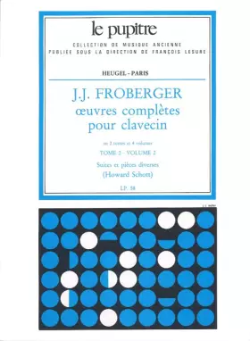 Couverture du produit · FROBERGER: OEUVRES COMPLETES DE CLAVECIN TOME 2/VOLUME 2(LP58)