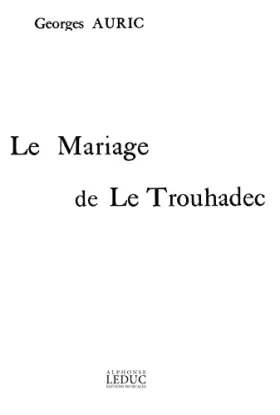 Couverture du produit · Auric mariage de le trouhadec piano book piano