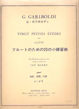 Couverture du produit · Vingt Petites Etudes pour FLUTE