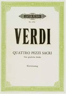 Couverture du produit · Verdi : Quattro Pezzi Sacri / Vier (4) geistliche Stücke
