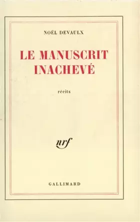Couverture du produit · Le Manuscrit inachevé