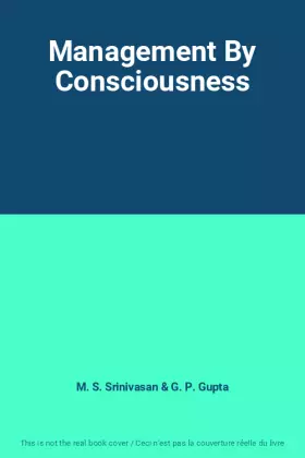 Couverture du produit · Management By Consciousness