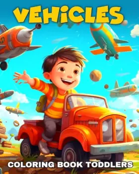 Couverture du produit · Vehicles Coloring Book for Toddlers: Vehicles Coloring Pages for Toddlers with Airplanes, Cars, Boats and More