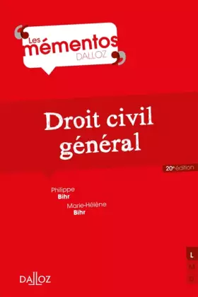 Couverture du produit · Droit civil général - 20e éd.