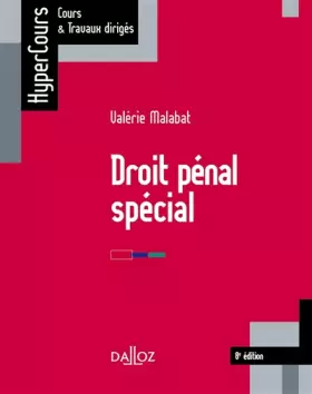 Couverture du produit · Droit pénal spécial