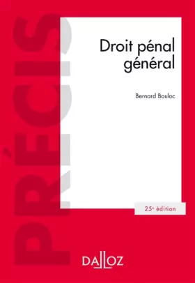 Couverture du produit · Droit pénal général - 25e éd.