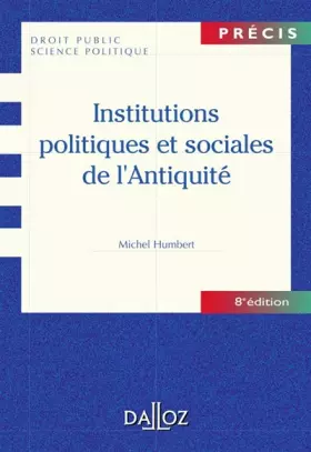 Couverture du produit · Institutions politiques et sociales de l'Antiquité