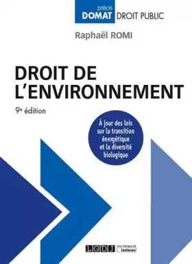 Couverture du produit · Droit de l'environnement