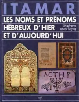 Couverture du produit · Itamar : Les Noms et prénoms hébreux d'hier et d'aujourd'hui