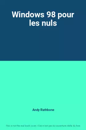 Couverture du produit · Windows 98 pour les nuls