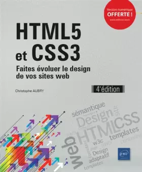 Couverture du produit · HTML5 et CSS3 - Faites évoluer le design de vos sites web (4e édition)