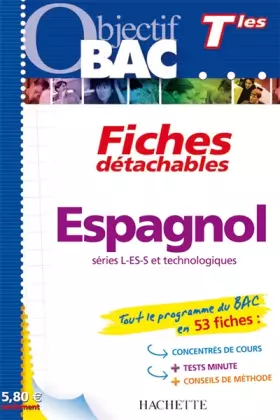 Couverture du produit · Objectif Bac - Fiches détachables - Espagnol Terminales
