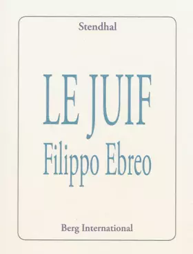 Couverture du produit · Le Juif Filippo Ebreo