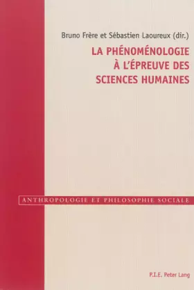 Couverture du produit · La phénoménologie à l'épreuve des sciences humaines