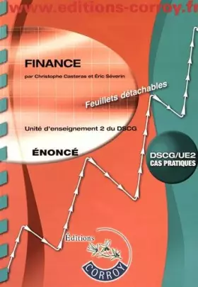 Couverture du produit · Finance Enoncé: UE 2 du DSCG